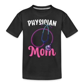 Médecin Mère Profession Médecin Médecin Médecin - T-shirt bio Premium Enfant - noir - Devant