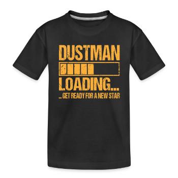 Garbage man loading Garbage man training - Kids' Premium Organic T-Shirt - black - Front