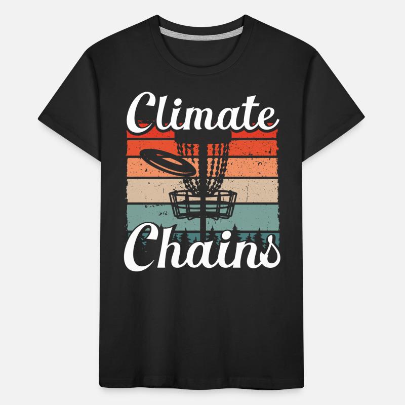 Catene climatiche Retro Maglietta ecologica premium per bambini