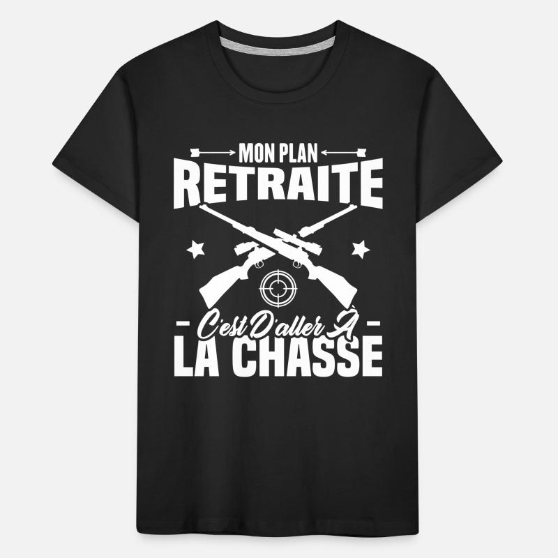 Mon plan retraite c'est d'aller à la chasse T-shirt bio Premium Enfant