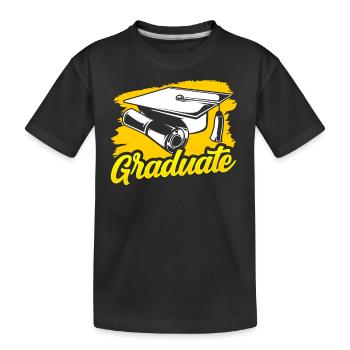Festival des diplômés diplômés - T-shirt bio Premium Enfant - noir - Devant