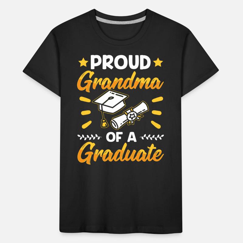 Stolze Großmutter Eines Absolventen Absolvent Kinder Premium Bio T-Shirt