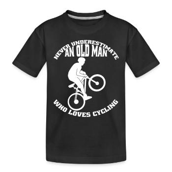 Bike Tour Bicycle Mountain Bike Cycling Cycling - Kids' Premium Organic T-Shirt - black - Front