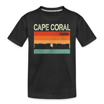 Cape Coral Floride - T-shirt bio Premium Enfant - noir - Devant