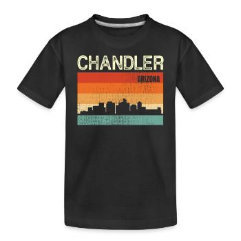 Chandler Arizona - Kinder Premium Bio T-Shirt - Schwarz - Vorne