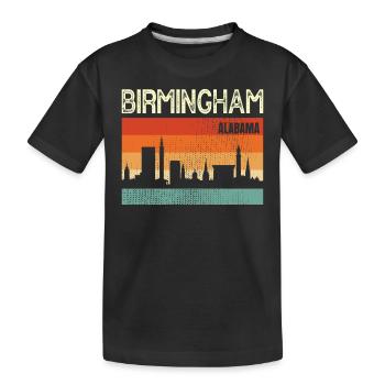 Birmingham, Alabama - Kinder Premium Bio T-Shirt - Schwarz - Vorne