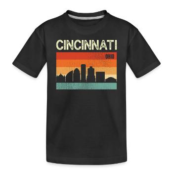 Cincinnati (Ohio) - T-shirt bio Premium Enfant - noir - Devant