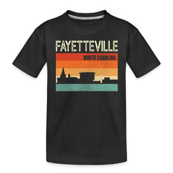 Fayetteville North Carolina - Kids' Premium Organic T-Shirt - black - Front