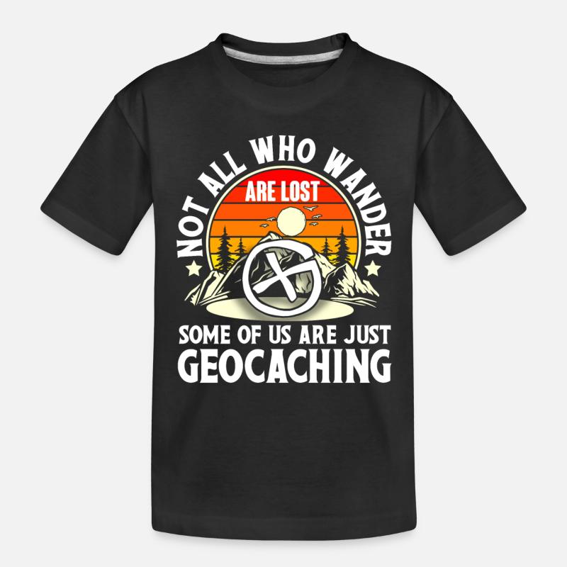 Geocache Geocaching Geocacher - T-shirt bio Premium Enfant - noir