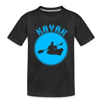 Kanu - Kinder Premium Bio T-Shirt - Schwarz - Vorne