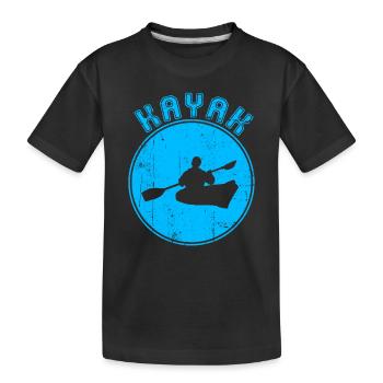 Kanu - Kinder Premium Bio T-Shirt - Schwarz - Vorne