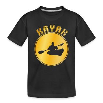 Kanu - Kinder Premium Bio T-Shirt - Schwarz - Vorne