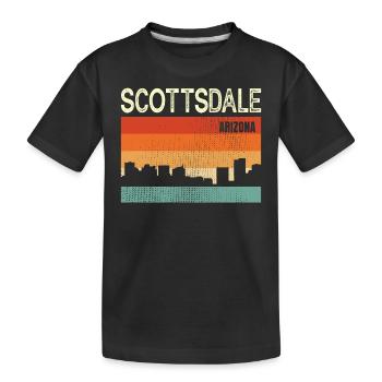 Scottsdale Arizona - Kinder Premium Bio T-Shirt - Schwarz - Vorne