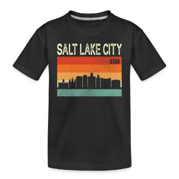 Salt Lake City Utah - T-shirt bio Premium Enfant - noir - Devant