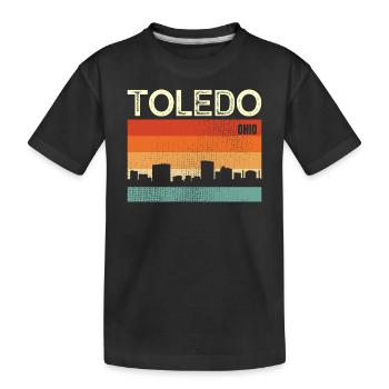 Toledo ( Ohio) - T-shirt bio Premium Enfant - noir - Devant
