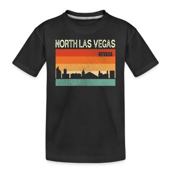 Nord de Las Vegas Nevada - T-shirt bio Premium Enfant - noir - Devant