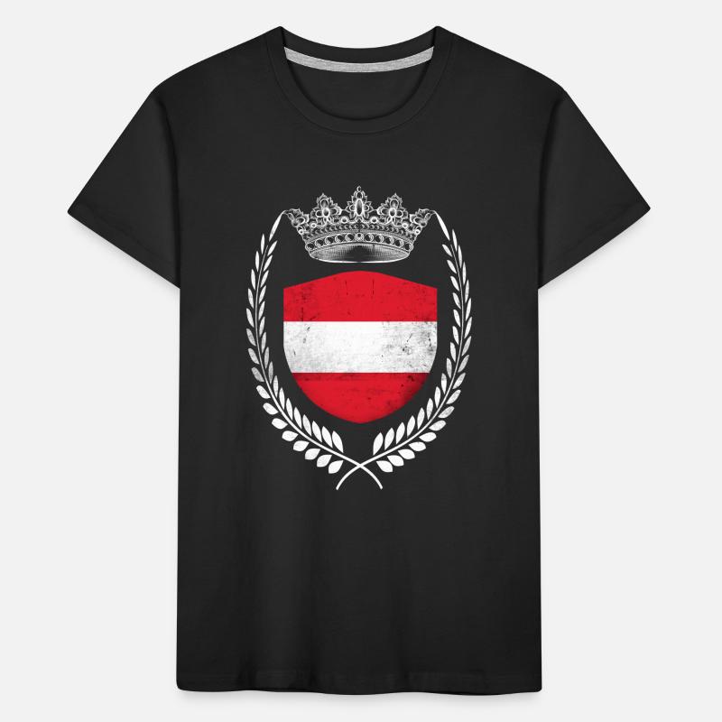 Drapeau de l’Autriche Drapeau T-shirt bio Premium Enfant