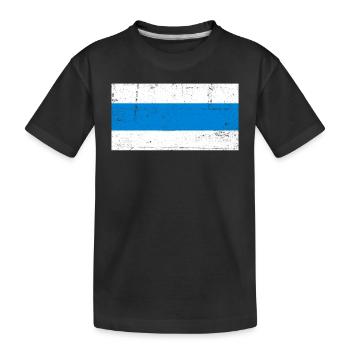 Russia Flag New - Kids' Premium Organic T-Shirt - black - Front
