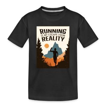 Marathon, Trail Running, Coureurs - T-shirt bio Premium Enfant - noir - Devant