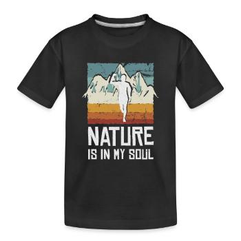 Marathon, Trail Running, Coureurs - T-shirt bio Premium Enfant - noir - Devant