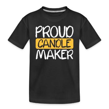 Fier fabricant de bougies - T-shirt bio Premium Enfant - noir - Devant