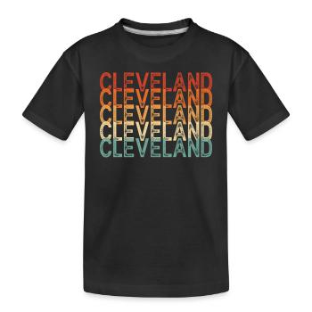 Cleveland (Ohio) - T-shirt bio Premium Enfant - noir - Devant