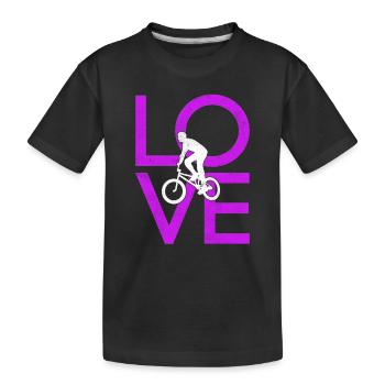 BMX - Kinder Premium Bio T-Shirt - Schwarz - Vorne