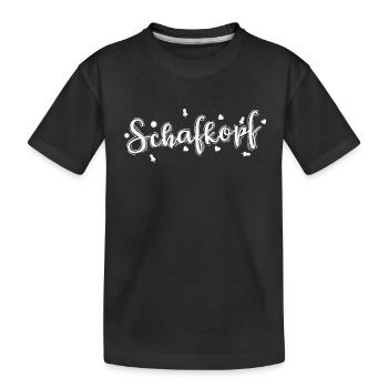 Schafkopf Kartenspiel Hobby Spielkarte - Kinder Premium Bio T-Shirt - Schwarz - Vorne