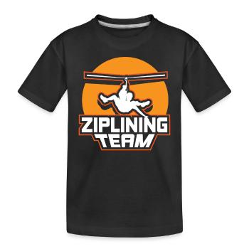 Ziplining Team Zipline Zipline Sports Dictons - T-shirt bio Premium Enfant - noir - Devant