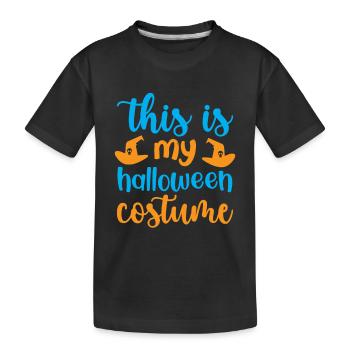 Das ist mein Halloween Kostüm - Halloween Humor - Kinder Premium Bio T-Shirt - Schwarz - Vorne