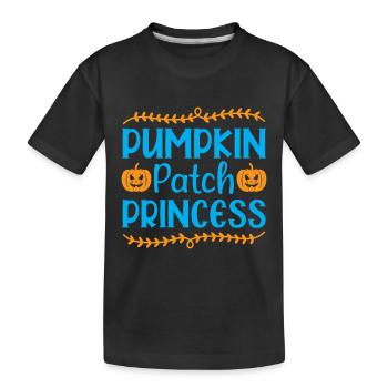 Kürbis-Patch-Prinzessin - Halloween-Humor - Kinder Premium Bio T-Shirt - Schwarz - Vorne