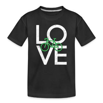 Bicyclette - T-shirt bio Premium Enfant - noir - Devant