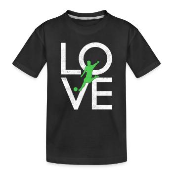 Football - T-shirt bio Premium Enfant - noir - Devant