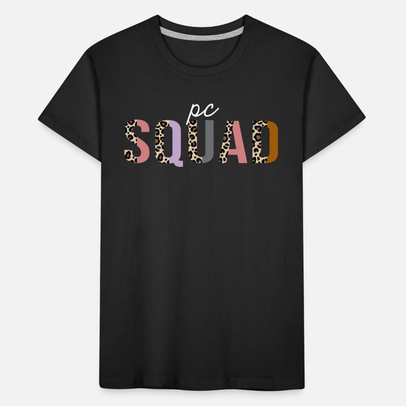 Patient Concierge Squad Leopard Print Funny Gift Kids' Premium Organic T-Shirt