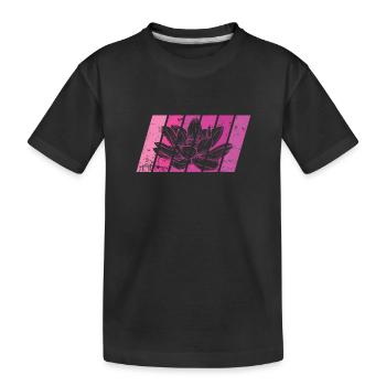 Fleur de lotus Fleur de lotus Plante asiatique - T-shirt bio Premium Enfant - noir - Devant