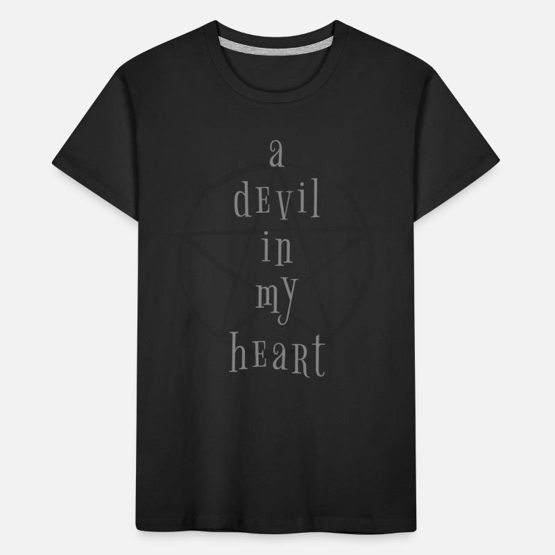 Devil Devil Pentagram Saying Proverbs Quote Kids' Premium Organic T-Shirt