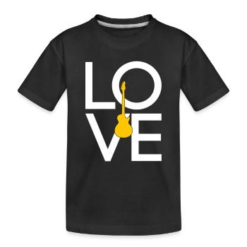 Electric Guitar - Kids' Premium Organic T-Shirt - black - Front