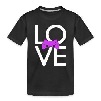 Gaming - Kinder Premium Bio T-Shirt - Schwarz - Vorne