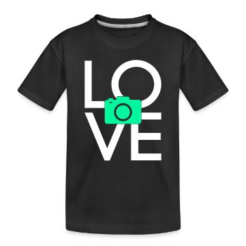 Photographie - T-shirt bio Premium Enfant - noir - Devant