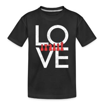 Schach - Kinder Premium Bio T-Shirt - Schwarz - Vorne