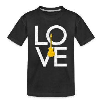 Electric Guitar - Kids' Premium Organic T-Shirt - black - Front