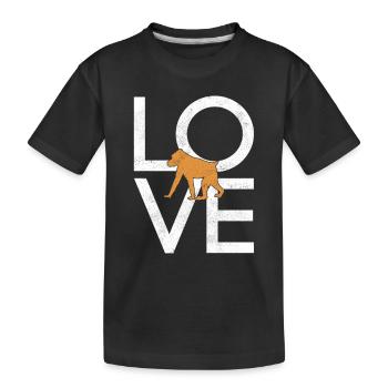 Monkey - Kids' Premium Organic T-Shirt - black - Front