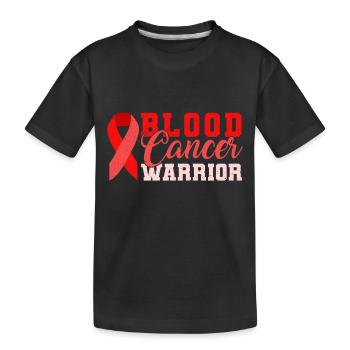 Blood Cancer Warrior - Kinder Premium Bio T-Shirt - Schwarz - Vorne