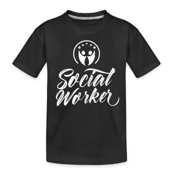 Travailleurs sociaux Travail social Travail social Profession - T-shirt bio Premium Enfant - noir - Devant