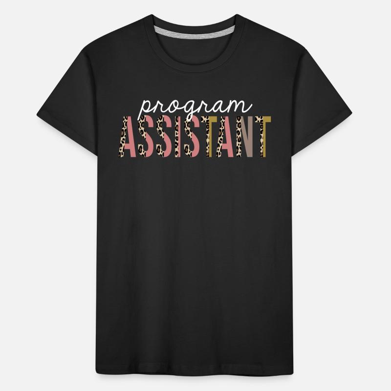 Assistant de programme Leopard Print Funny Gift T-shirt bio Premium Enfant