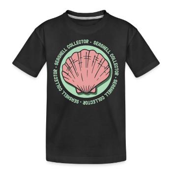 Shell Collector Shell Collector Collect shells - Kids' Premium Organic T-Shirt - black - Front