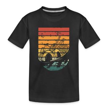 Bol Ramen rétro - T-shirt bio Premium Enfant - noir - Devant