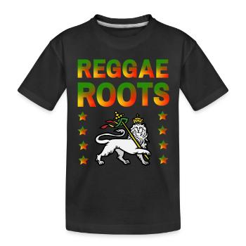 Reggae Roots Lion of Judah - T-shirt bio Premium Enfant - noir - Devant