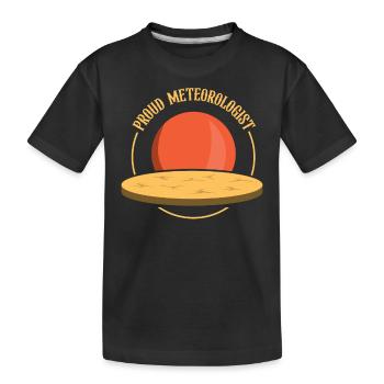 Fier météorologue Météorologie Météorologie - T-shirt bio Premium Enfant - noir - Devant