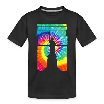 Statue de la Liberté souvenir de New York - T-shirt bio Premium Enfant - noir - Devant